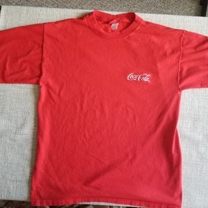 Coca-cola Shirt with Embroidered Logo Large